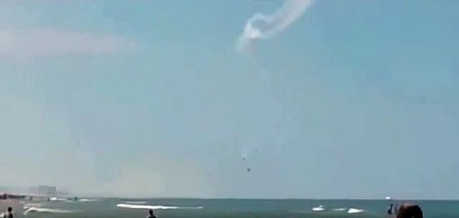 Dois colidiram durante um espetáculo aéreo em Dittingen