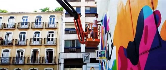 Mural celebra a ligação entre Amesterdão e Lisboa