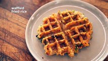 Uma máquina de waffles e imensas invenções gastronómicas