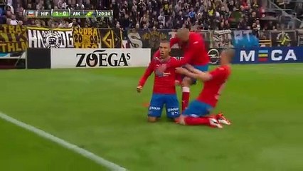 Jordan Larsson marca golo ao estilo do pai
