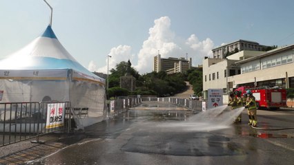 [인천] 소방차로 지열 낮춰 "의료진·시민 더위 해소 기대" / YTN