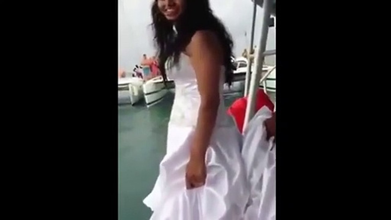 bride almost drowns