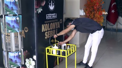 Aziziye Belediyesi’nden vatandaşlara kolonya sebili