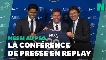 PSG : la conférence de presse de Lionel Messi en replay
