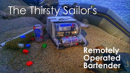 Robô submarino leva cerveja a marinheiros