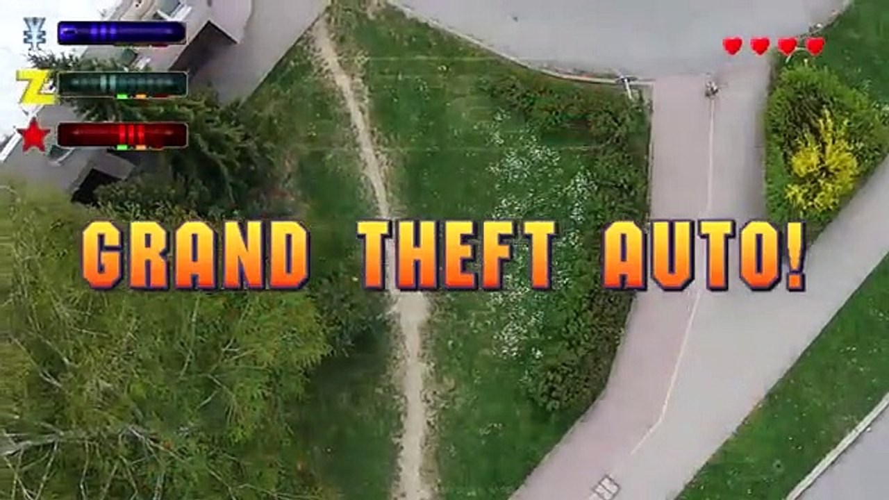 GTA recriado com drone