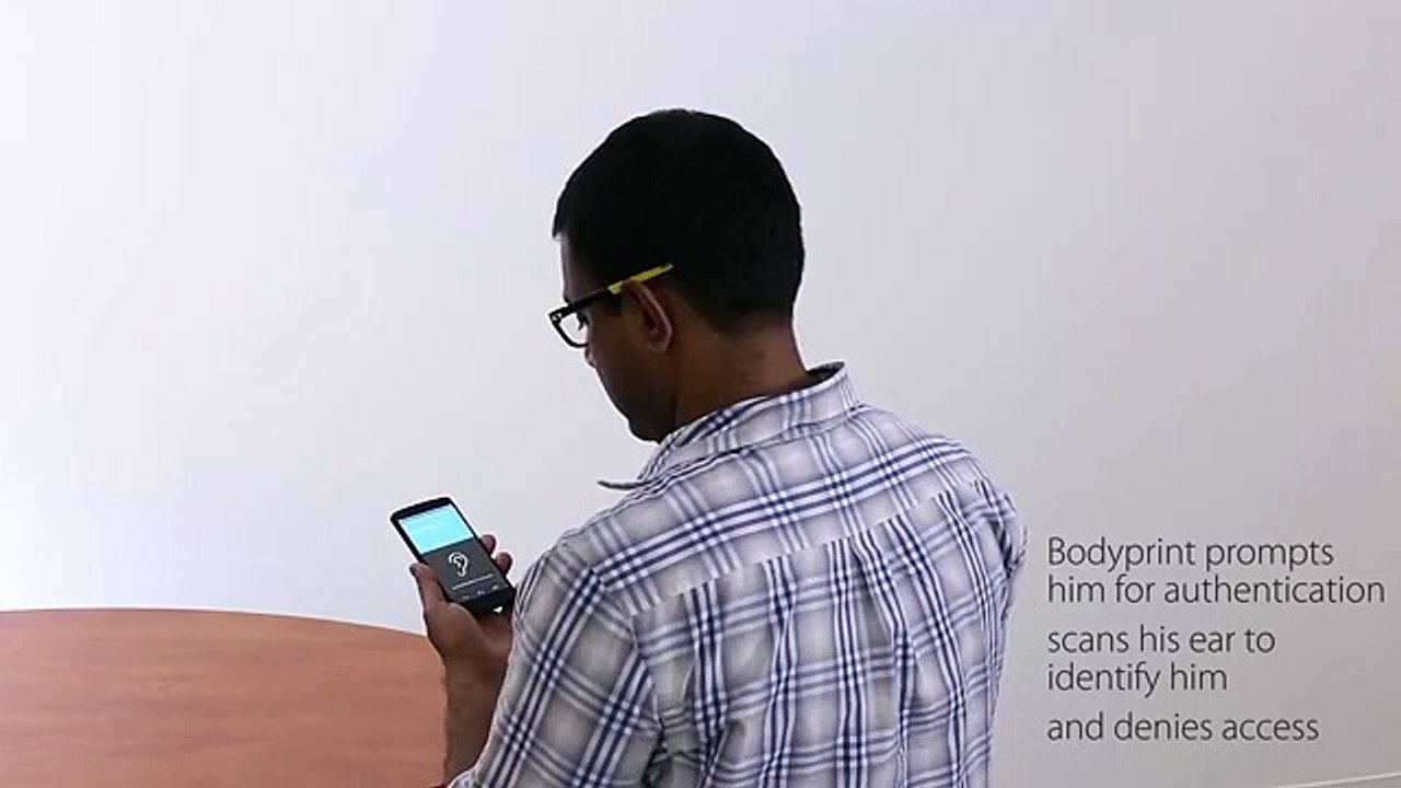 touchscreen em um scanner biométrico