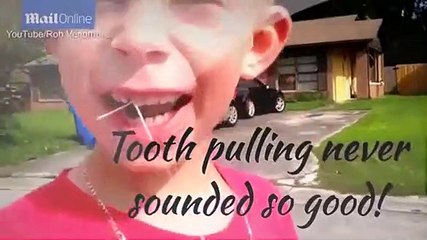 Ajuda filho a arrancar dente... com um Chevrolet