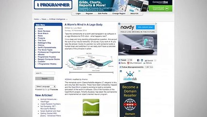 Investigadores ‘transferem’ cérebro de minhoca para robot