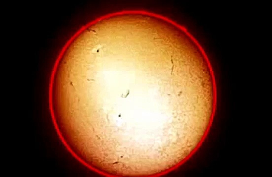 O eclipse visto do espaço