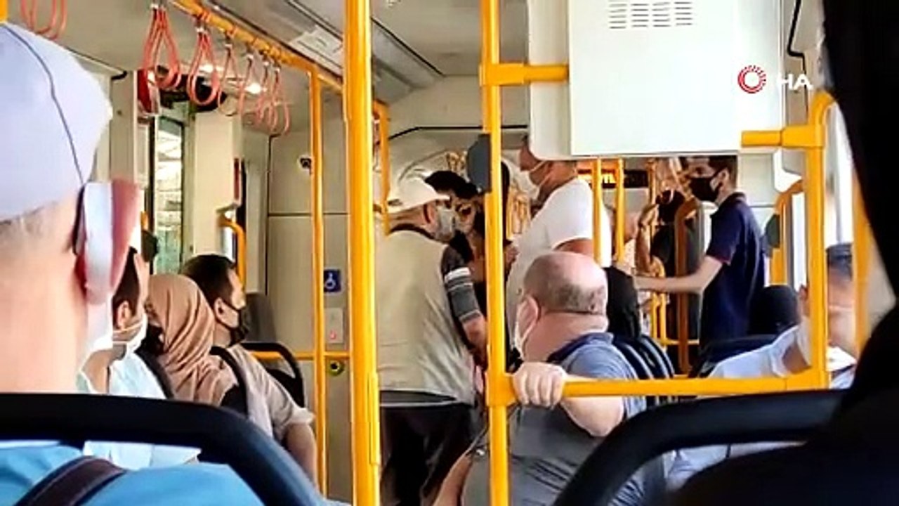 Bursa'da metroda gerginlik