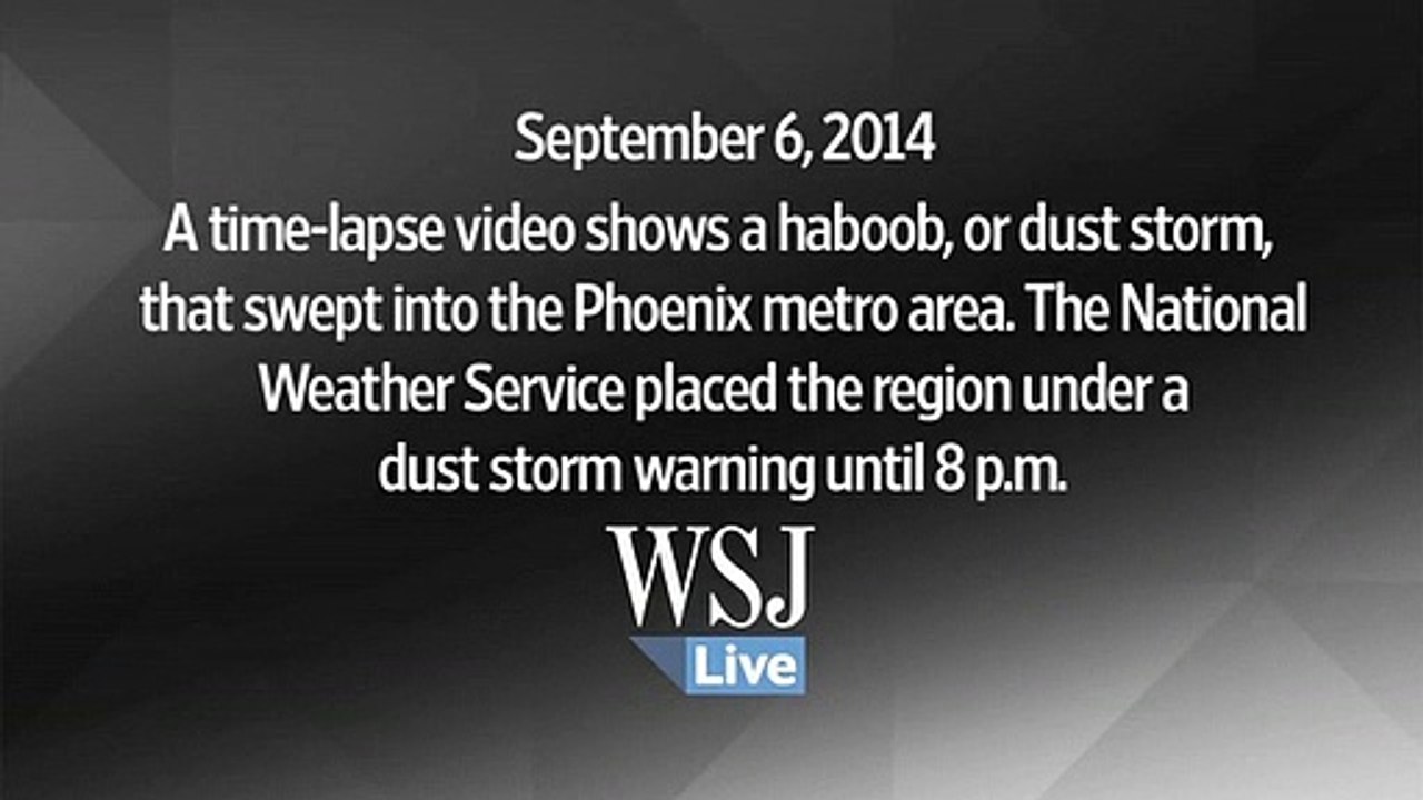 Tempestade de areia invade o Arizona