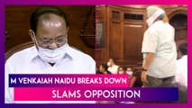 Om Birla, M Venkaiah Naidu On Monsoon Session Of Parliament: Naidu Breaks Down, Slams Opposition For The Chaos