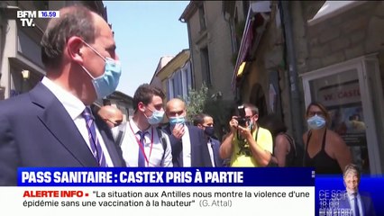 Jean Castex pris à partie par une passante lors de sa visite dans l’Aude