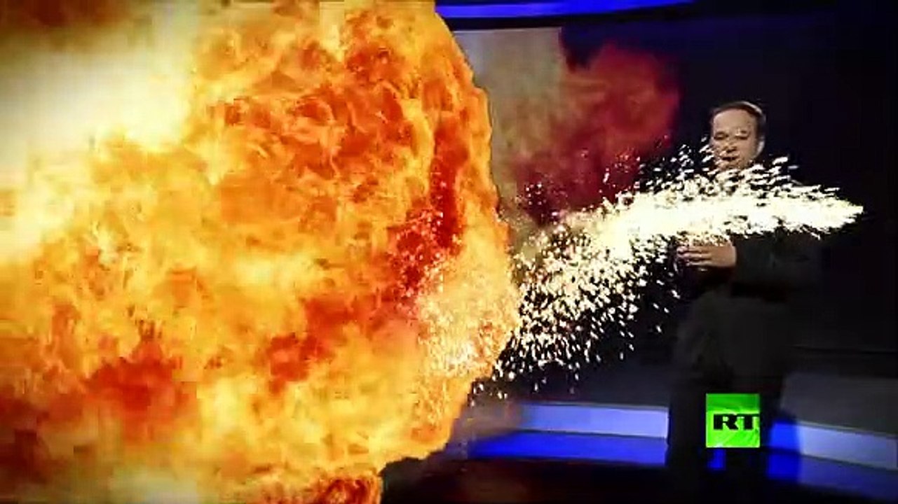 Telejornal assustador em 3D