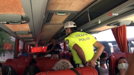 Eskişehir’de trafik ekipleri yolcu otobüslerini denetledi