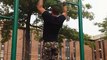 Guy Shows Off Body Strength by Performing Astounding Calisthenics Tricks on Horizontal Poles