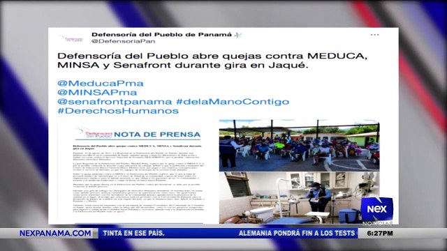 Defensoria del pueblo abre quejas contra MEDUCA, MINSA y Senafront durante gira en Jaque - Nex Noticias