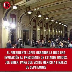 Скачать видео: El presidente López Obrador dio a conocer que le hizo una invitación al presidente de Estados Unidos, Joe Biden, para que visite México a finales de septiembre