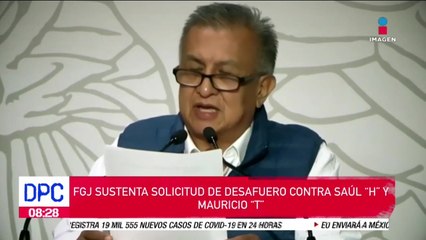 FGJ sustenta solicitud de desafuero contra Saúl "H" y Mauricio "T"