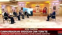 Erdoğan: Şu an dünyada en hızlı bir şekilde yangına müdahale eden ülke konumuna girdik