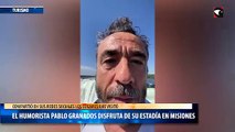 El humorista pablo granados disfruta de su estadía en misiones