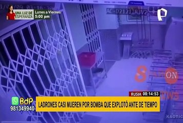 Ladrones rusos casi mueren por bomba que explotó antes de tiempo