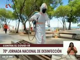 Jornada de desinfección en el bulevar Luis Brion en Nueva Esparta promueve el turismo nacional
