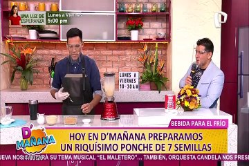 Cocina en D’Mañana: sepa cómo preparar un energizante ponche de siete semillas