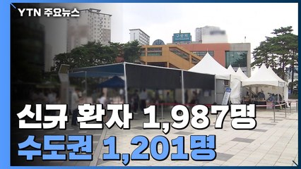 신규 환자 1,987명...광복절 연휴 앞두고 방역 비상 / YTN