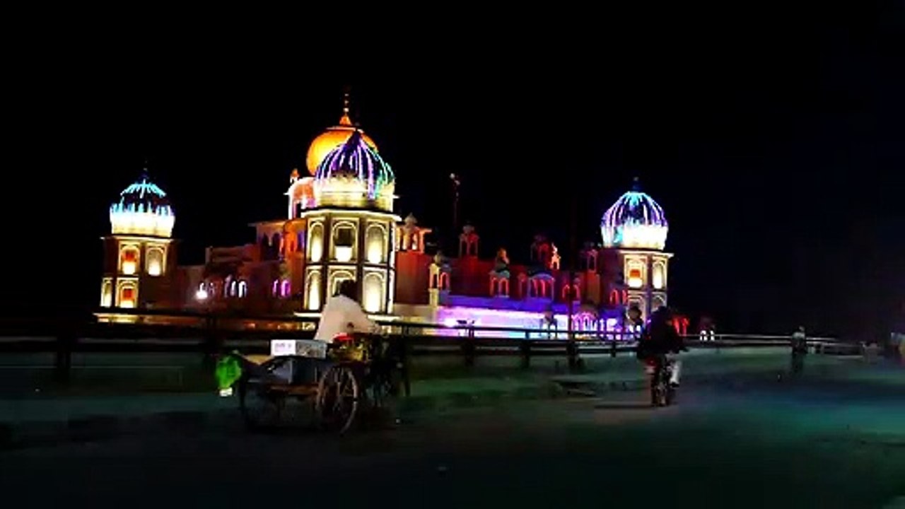 Time Lapse Of A Mosque With Colorful Lights By GoPro _ Video No 12 _ TimeLapse Shots