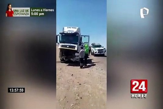 Arequipa: un muerto deja choque en la carretera Panamericana Sur