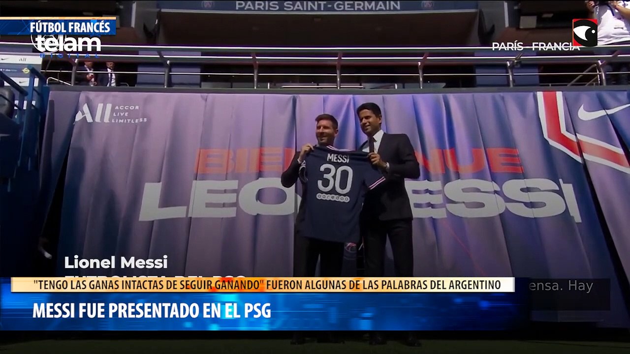 Messi fue presentado en el PSG Mi sueño es volver a levantar otra Champions League