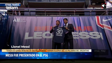 Messi fue presentado en el PSG Mi sueño es volver a levantar otra Champions League