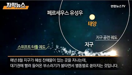 [자막뉴스] 오늘 밤 별똥별 잔치…페르세우스 유성우 쏟아진다