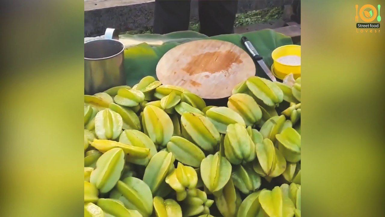 Street Food of India - Star Fruit Masala Juice & Sugar Cane Juice