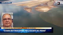 Preocupa la bajante del río Paraná por el uso de los recursos hídricos