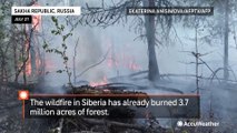 Siberia wildfire covers forest in smoke, reaching the North Pole