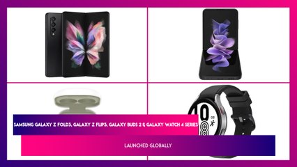 Télécharger la video: Samsung Galaxy Unpacked 2021: Galaxy Z Flip 3, Galaxy Buds 2, Galaxy Z Fold 3 & Galaxy Watch 4 Series Launched