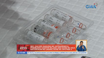 Sec. Galvez: Bakuna ng AstraZeneca, posibleng gamitin bilang 2nd dose ng mga naturukan ng unang dose ng Sputnik V | UB