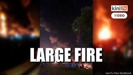 Plastic recycling facility destroyed by large blaze