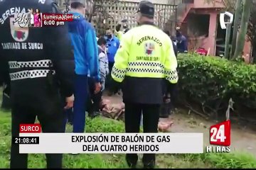 Surco: cerca de dos manzanas acabaron con daños tras explosión de balón de gas