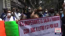 Gaseros protestan en la CDMX por regulación de precios
