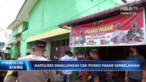 Dukung PPKM Level-3 Kapolres Simalungun dan Wakil Bupati Cek Posko Pasar di Serbelawan