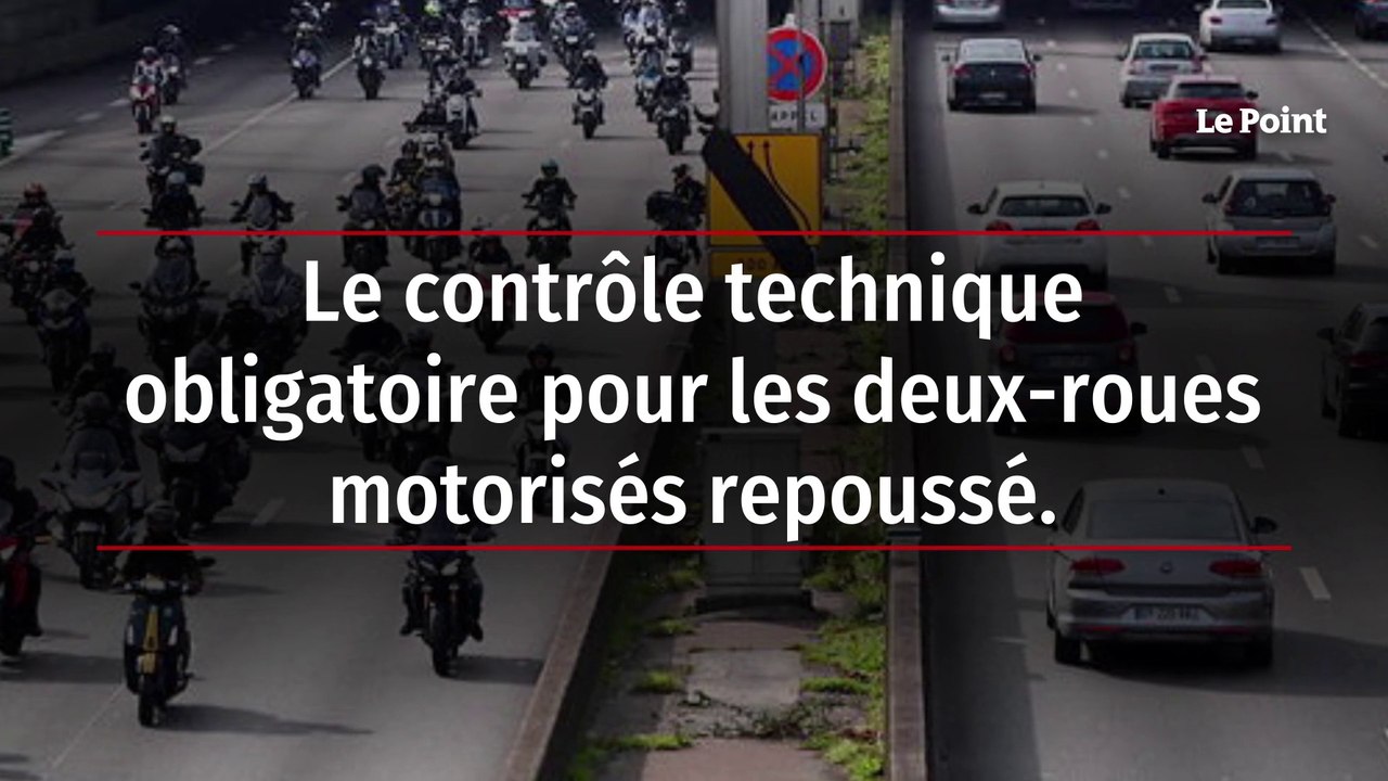 Le contrôle technique obligatoire pour les deux-roues motorisés repoussé
