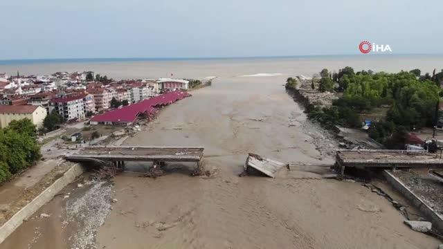 Ayancık'taki felaketin boyutu sular çekilince meydana çıktı