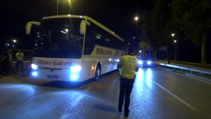 Kazalar sonrası tatil bölgelerine giden otobüsler tek tek denetlendi
