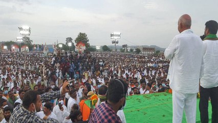 Spl report on Public at Indravalli public meeting