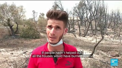 Deadly wildfires rage across the Kabylie region in Algeria