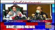 Speaker Punjab Assembly Chaudhry Pervez Elahi talks to media